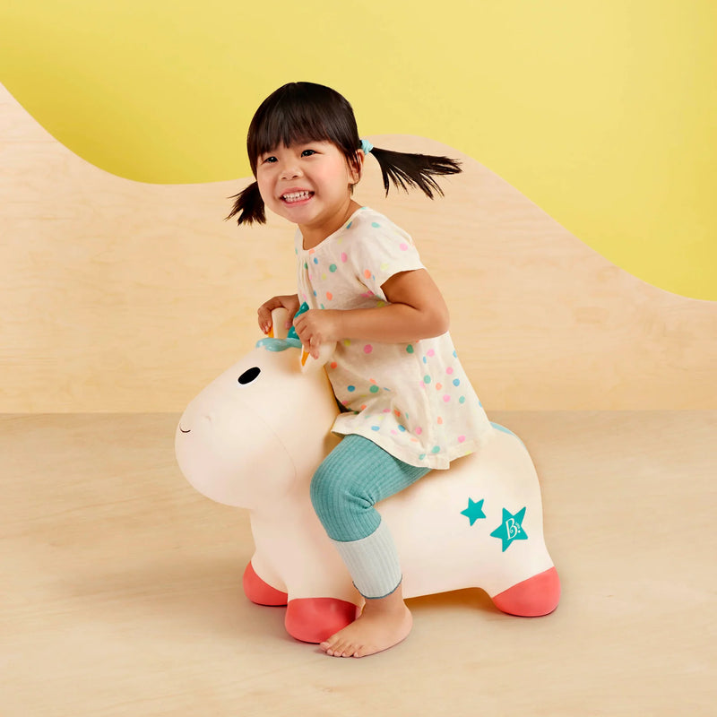 B.Toys | Bouncy Boing - Pixie Ride-On Unicorn Bounce RRP $79.99