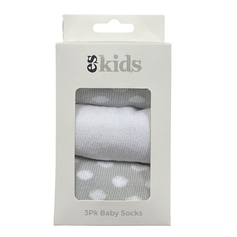 eskids | Baby Socks Boxed - 3pk - Asst