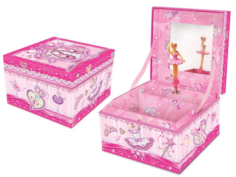 Square Music Ballernina Jewellery Box