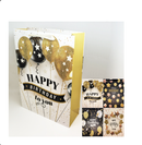 Happy Birthday  Balloons/Stars Gift Bag