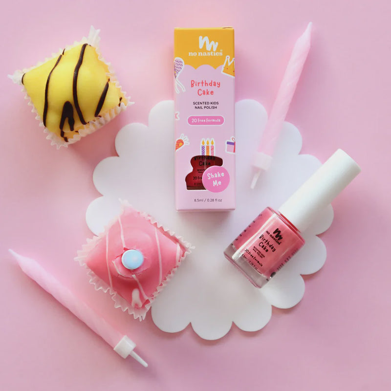 No Nasties |  Scented Polish - Kids Birthday Cake - Party Pink