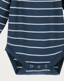 Babu Merino Bodysuit - Denim Stripe