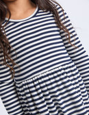 Alexis Rib Dress | Navy | Eve Girl