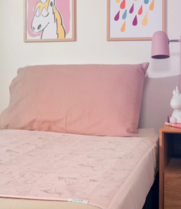 Brolly Sheets | Dusty Rose Unicorn - King Single