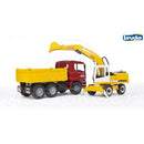 Bruder MAN TGA Construction Truck And Liebherr Excavator