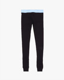 The Girl Club | Black Skinny Rib Leggings -Blue
