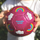 Crocodile Creek - Glitter Soccer Ball - Rainbow (Size 3)