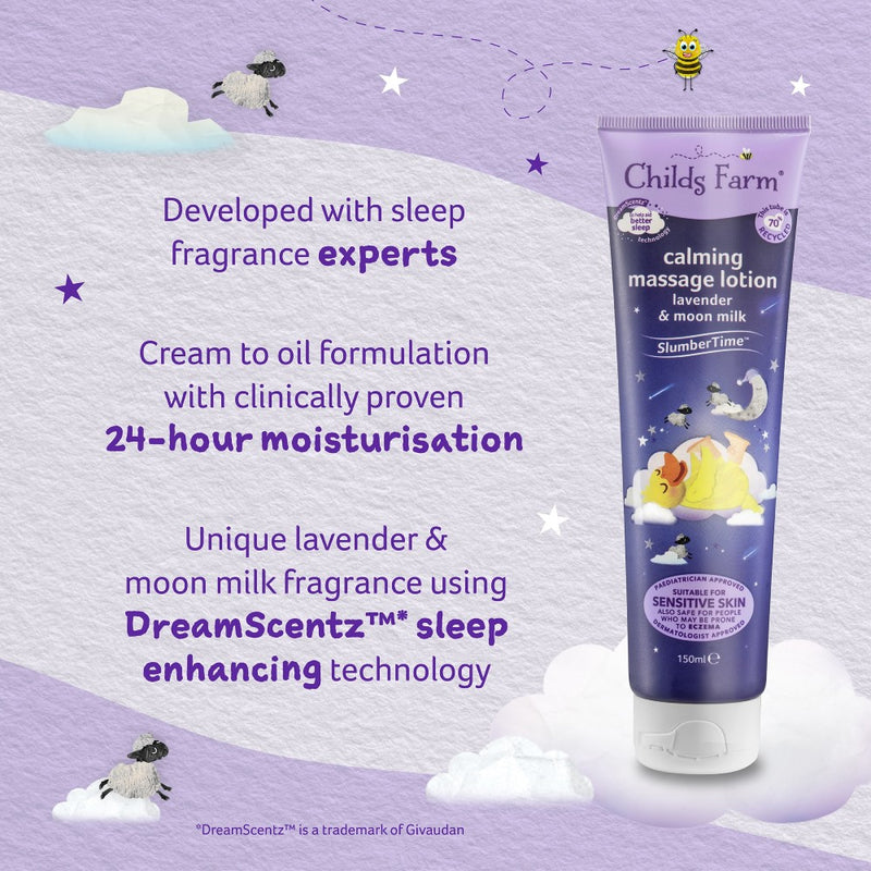 Childs Farm Calming Massage Lotion - Lavender & Moon Milk