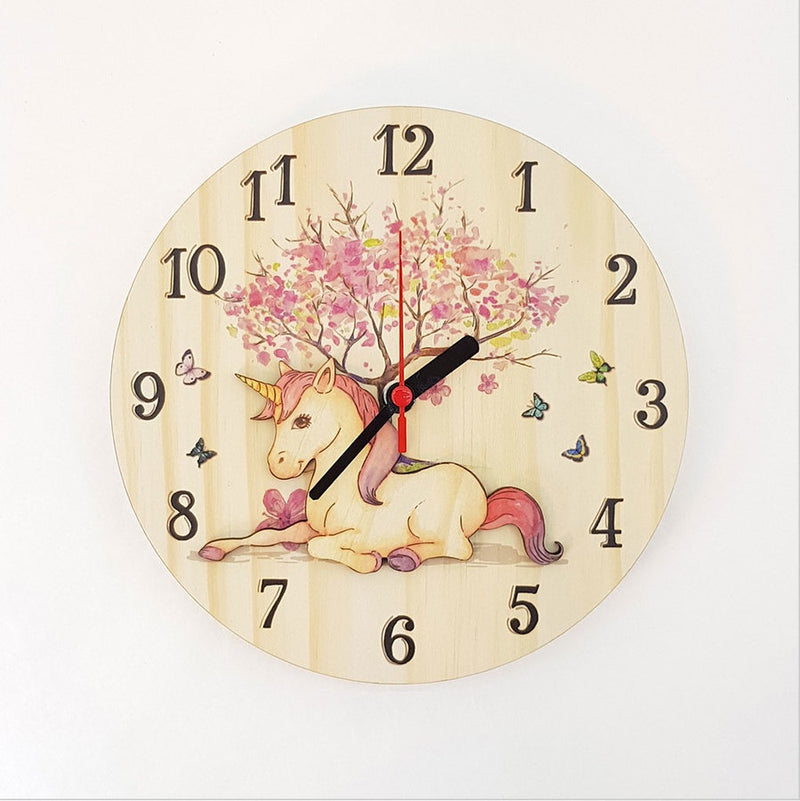 Crystal Ashley | Clock: Unicorn (Pine)