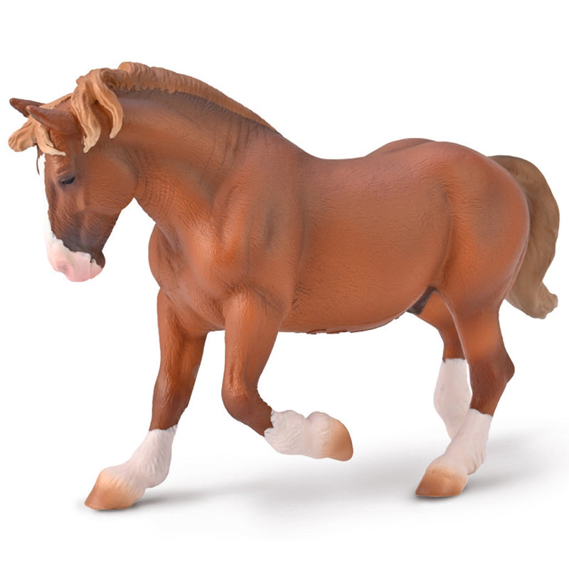 CollectA |Breton Draft Horse Stallion Chestnut