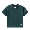 Cracked Soda | Malachi Detailed Neck Tee-Forest