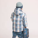 Crywolf | Reversible Eco Puffer Jacket-Blue Plaid