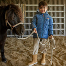 Crywolf | Reversible Eco Puffer Jacket-Blue Plaid