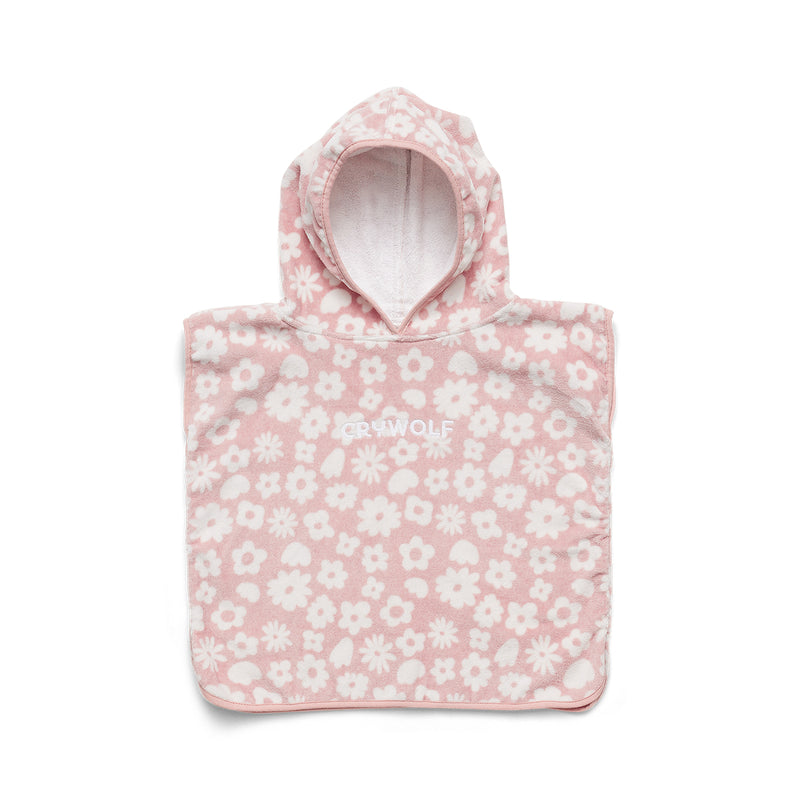 Crywolf | Baby Hooded  Beach Towel - Blush Floral or Pacific Blue