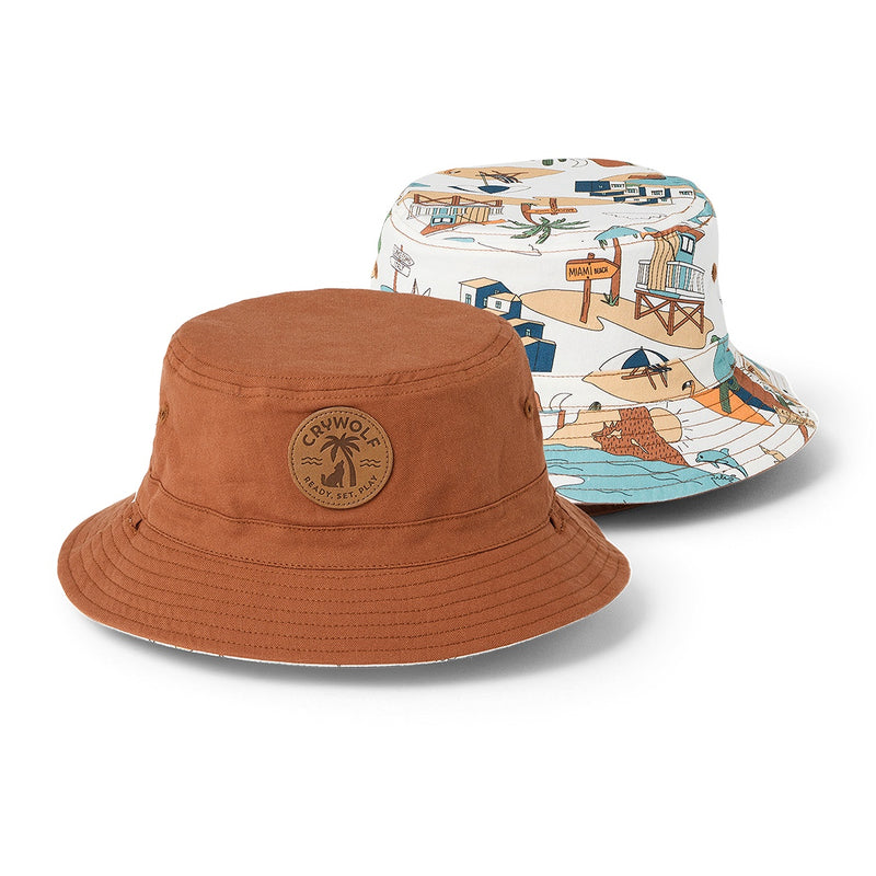 Crywolf | Reversible Bucket Hat - Tan Paradise