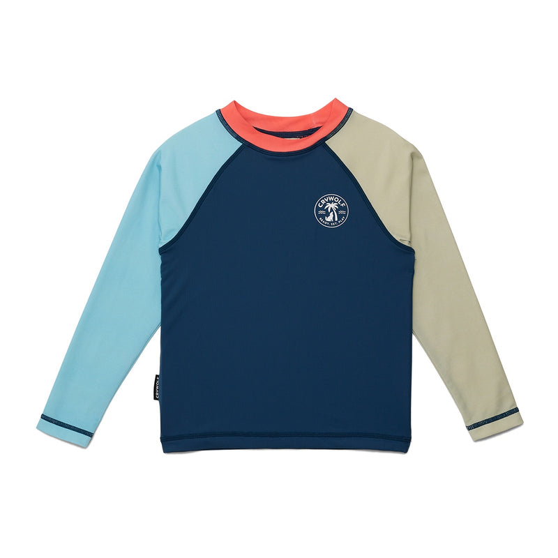 Crywolf | Long Sleeve Rash Vest- Ocean Colourblock