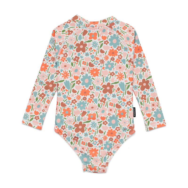 Crywolf | Baby Girls L/S Swimsuit  - Flower Market