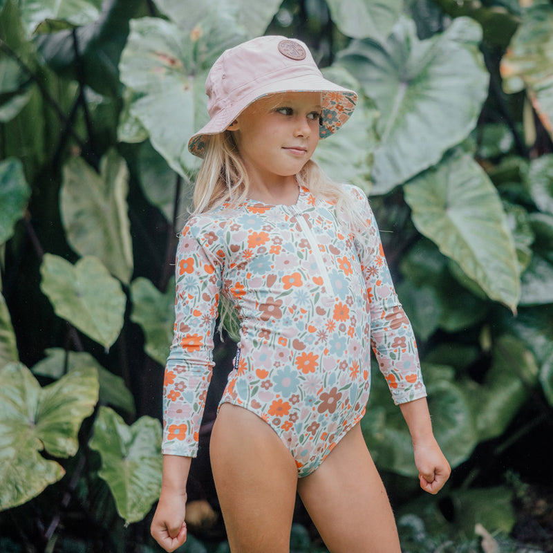 Crywolf | Baby Girls L/S Swimsuit  - Flower Market