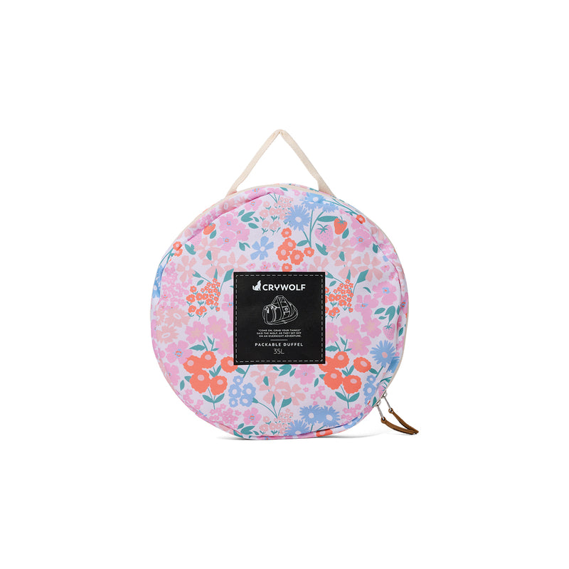 Crywolf | Packable Duffel Bag -Berry Garden