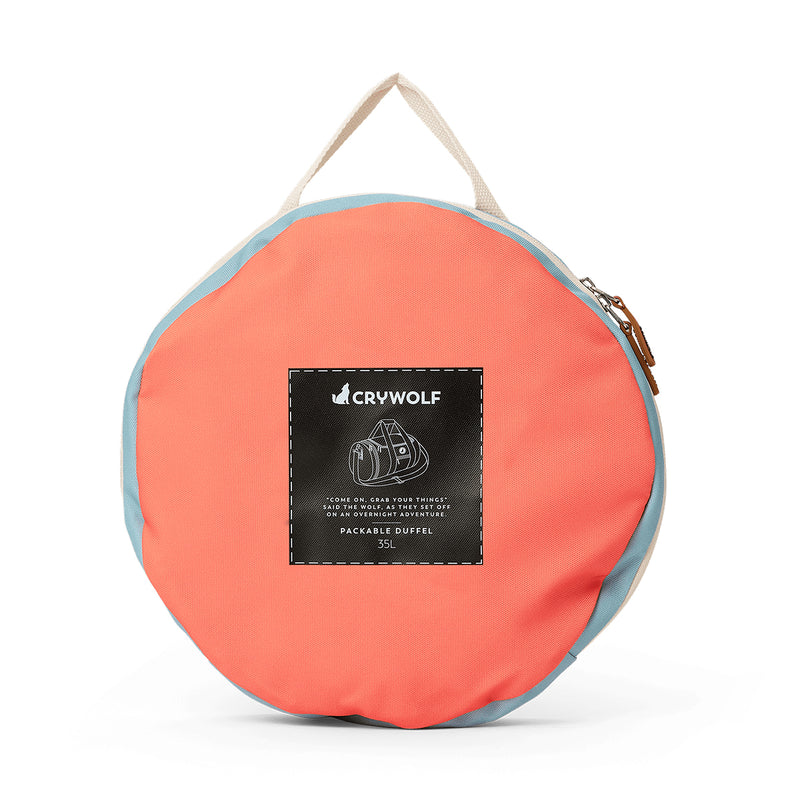 Crywolf | Packable Duffel Bag - Colour Block Sunset