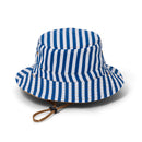Crywolf | Reversible Bucket Hat-Deep Sea Stripe