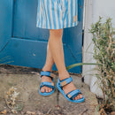 Crywolf | Beach Sandal- Navy Pop