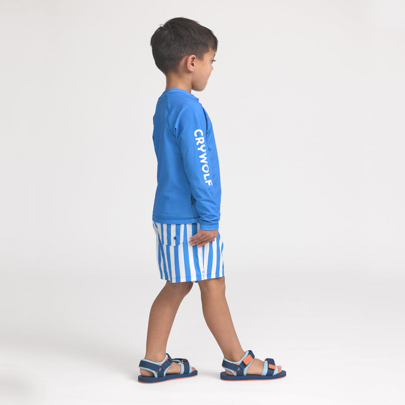 Crywolf | Board Short- Deep Ocean Stripe