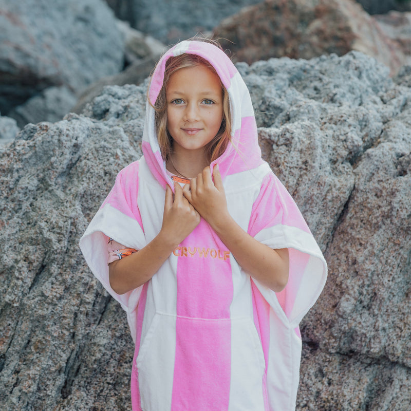 Crywolf | Hooded Beach Towel - Candy Pink