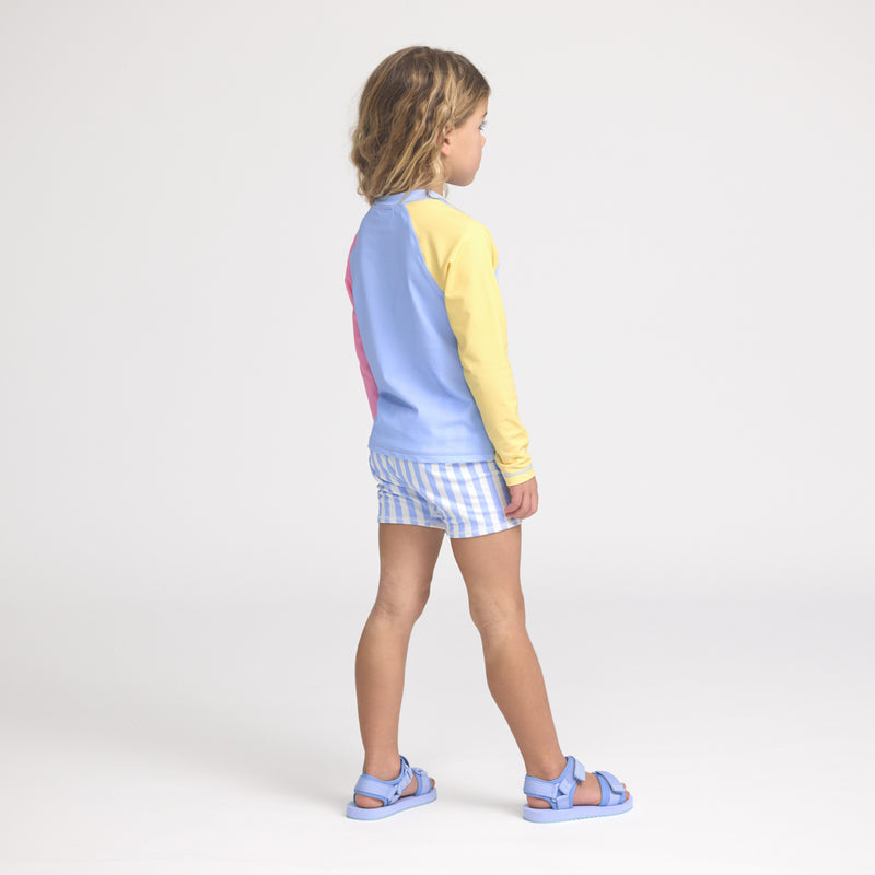 Crywolf | Long Sleeve Rash Vest- Pop Colourblock