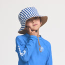 Crywolf | Reversible Bucket Hat-Deep Sea Stripe