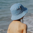 Crywolf | Reversible Bucket Hat-Deep Sea Stripe