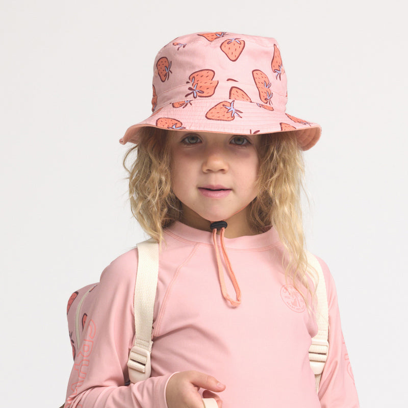 Crywolf | Reversible Bucket Hat- Strawberry Splash