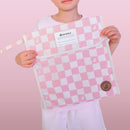 Crywolf | Book Bag- Pink Check