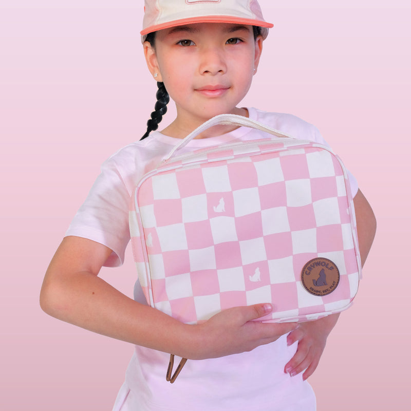 Crywolf | Lunch Bag- Pink Check