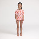 Crywolf | Short Sleeve Rash Vest Set-Strawberry Splash