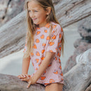 Crywolf | Short Sleeve Rash Vest Set-Strawberry Splash