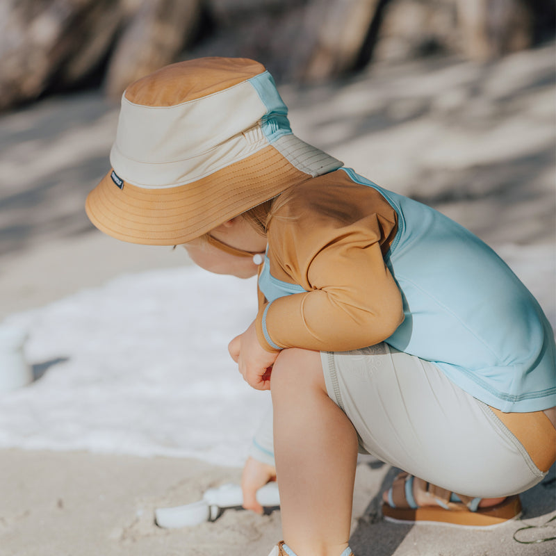 Crywolf | Swim Bucket Hat- Ocean Colourblock