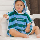 Crywolf | Baby Hooded Towel- Deck Stripe