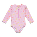 Crywolf | Baby Long Sleeve Swimsuit - Hibiscus Bloom
