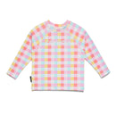 Crywolf | Baby Rash Vest - Pop Gingham