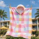 Crywolf | Hooded Towel - Pop Gingham