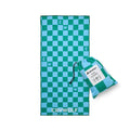 Crywolf | Rapid Dry Towel - Flamingo Check/Sea Green Check