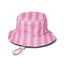Crywolf | Reversible Bucket Hat - Flamingo Stripe