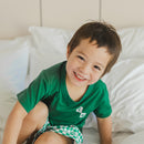 Crywolf | Short Sleeve Sleep Set - Sea Green Check