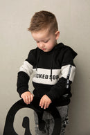 Cracked Soda | Havan Detail Hoodie - Black/Oat