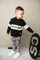 Cracked Soda | Havan Detail Hoodie - Black/Oat