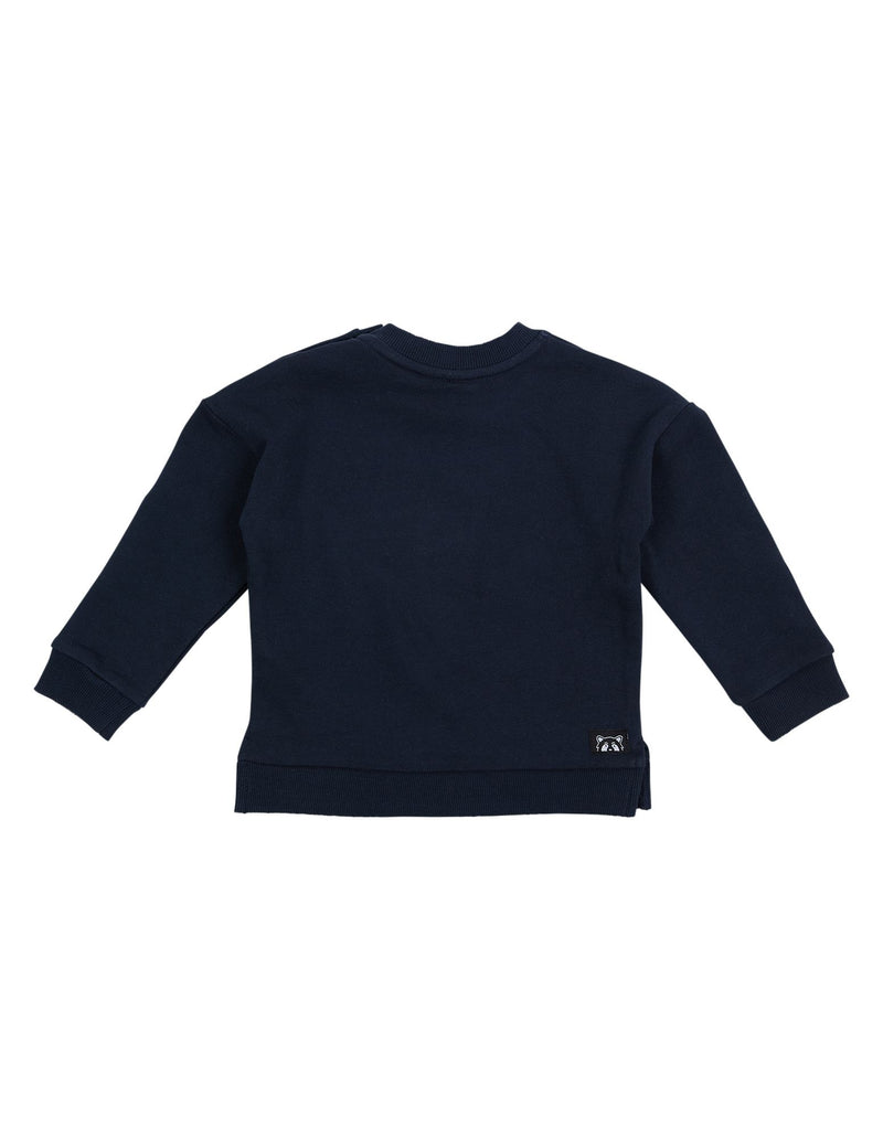 Animal Crackers | Contrast Raffi Crew-Navy