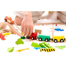 Classic World Wooden Train Set, 75pcs