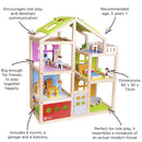 Classic World Wooden Doll Villa, 28pcs