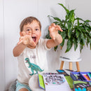 Tiger Tribe Colouring Set - Dinos in Space